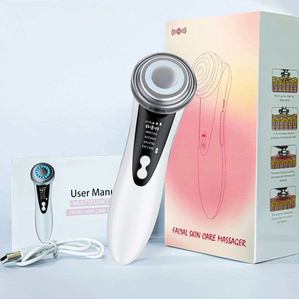 7 in 1 EMS Facial Massager Face Beauty Instrument.
