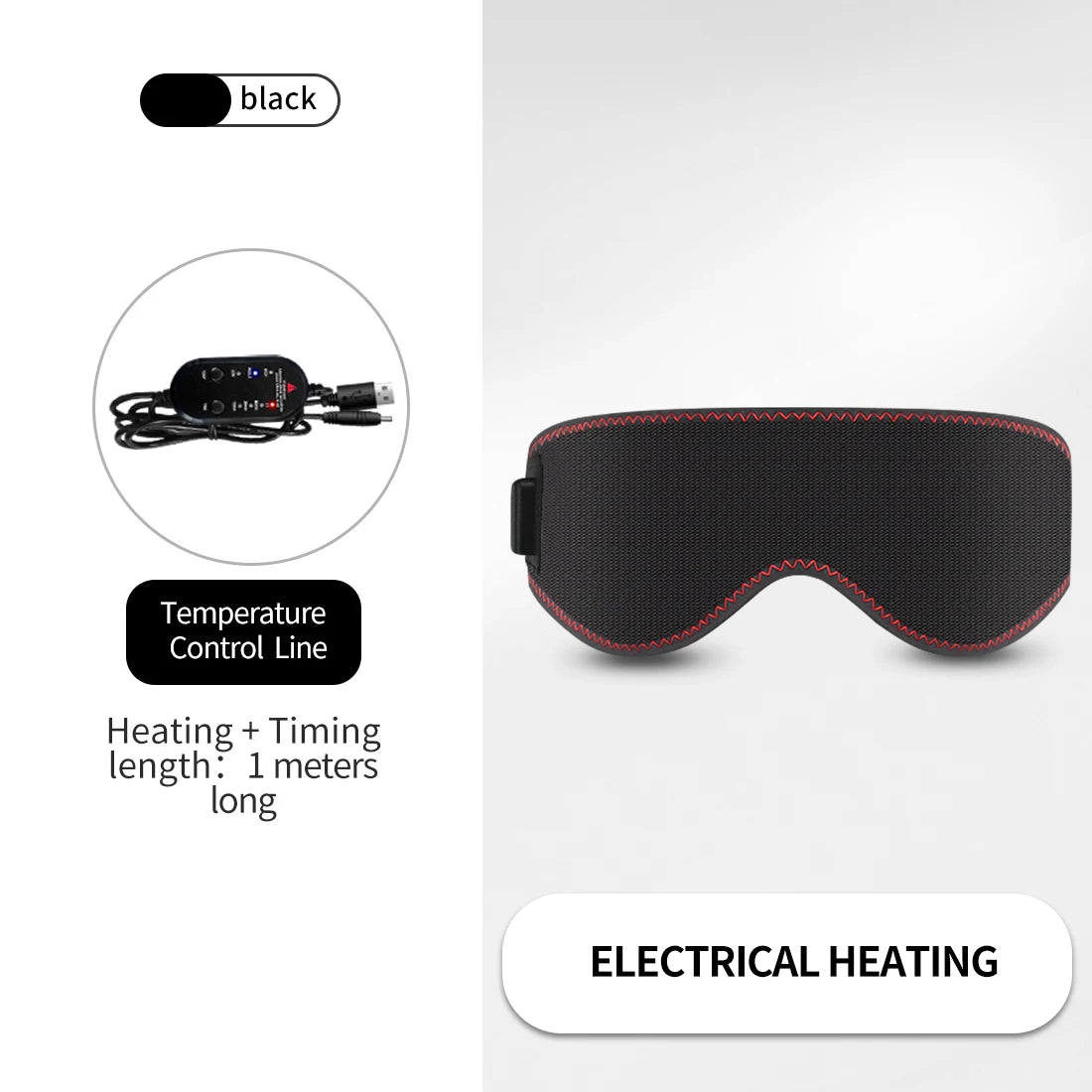 Heated Eye Mask for Dry Eyes with 3 Heat Levels Hot Compress
