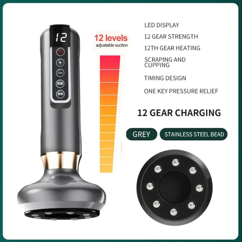 Rechargeable Electric Cupping Massager Vacuum Suction