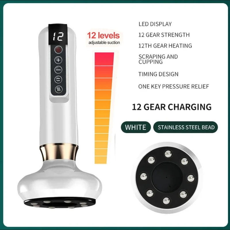 Rechargeable Electric Cupping Massager Vacuum Suction