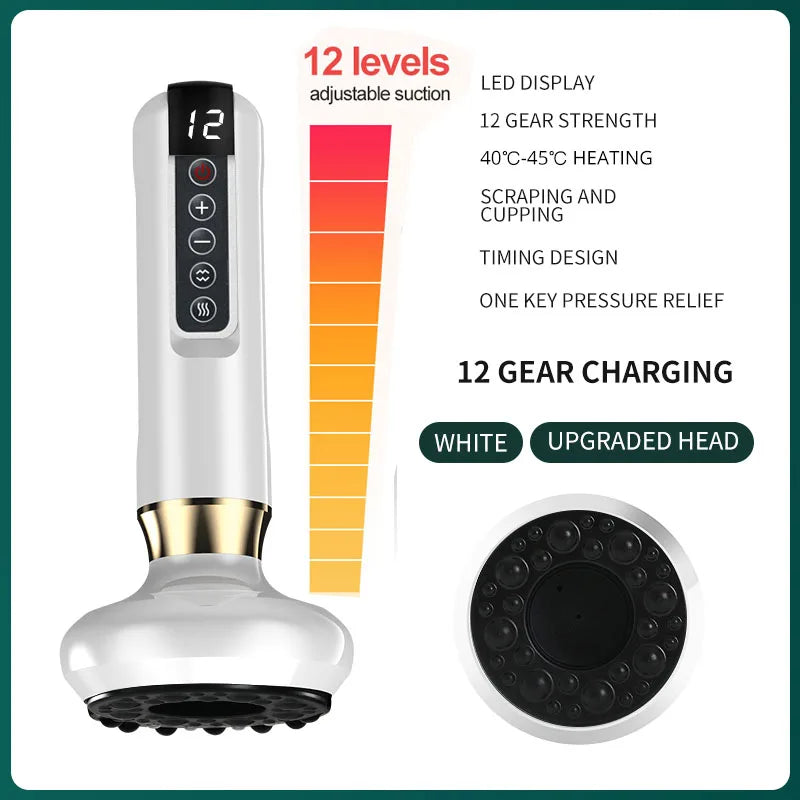 Rechargeable Electric Cupping Massager Vacuum Suction