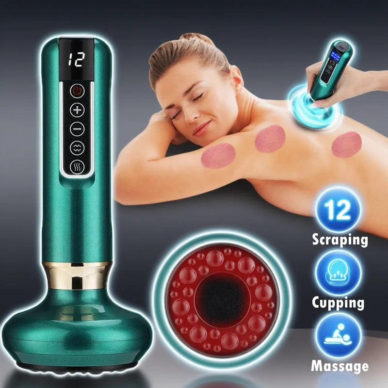 Rechargeable Electric Cupping Massager Vacuum Suction
