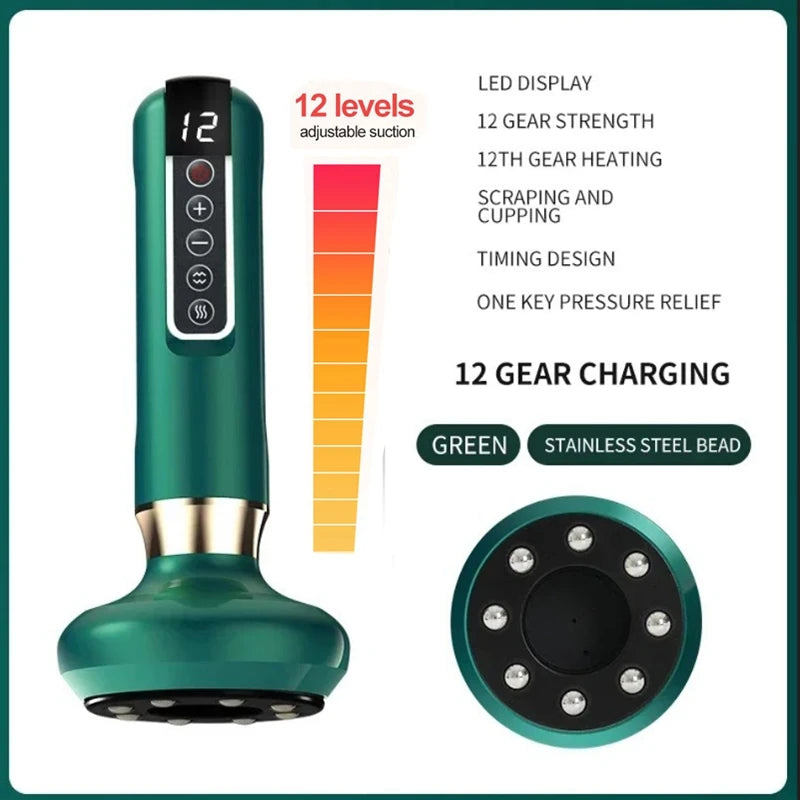 Rechargeable Electric Cupping Massager Vacuum Suction
