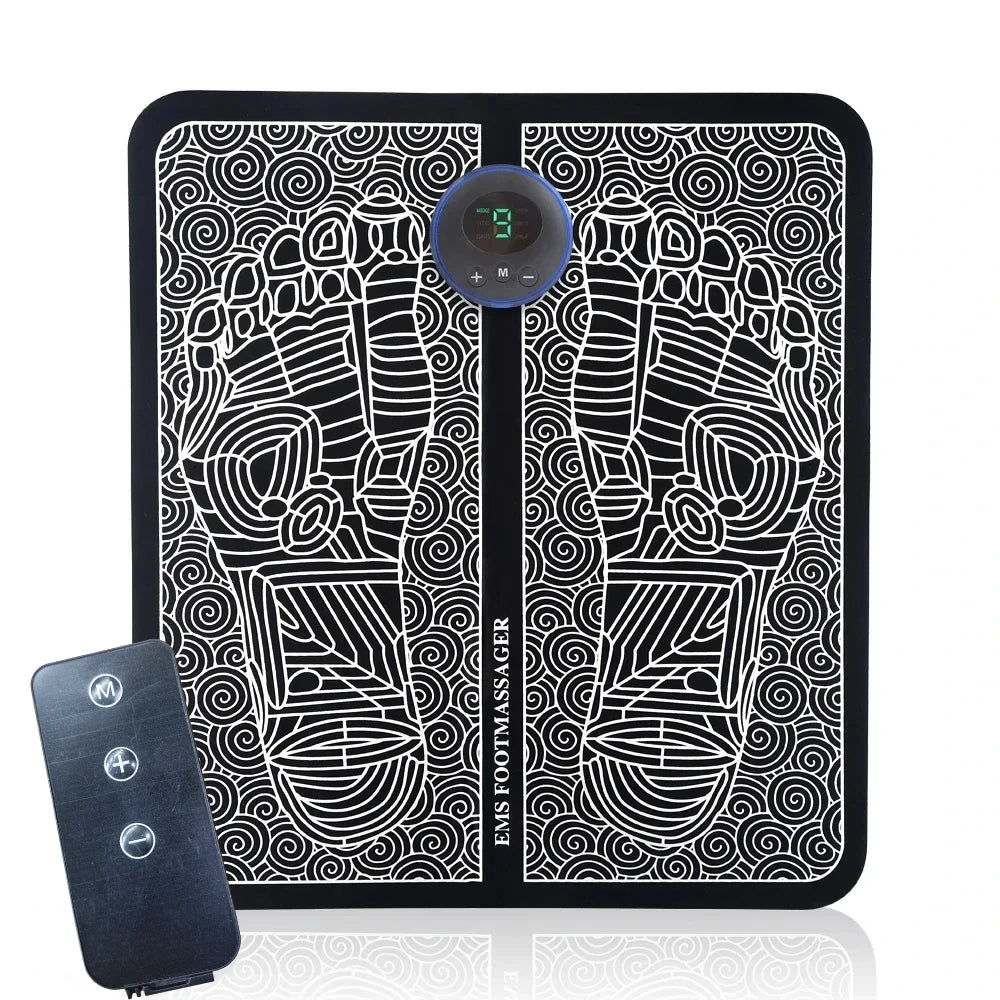 EMS Foot Massage Mat - Multi-Frequency Stimulation with 8 Zone